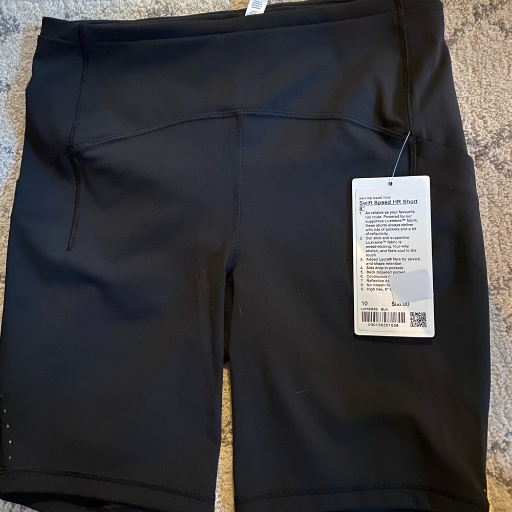 Lululemon Swift Speed HR - 8 inch Black (10)